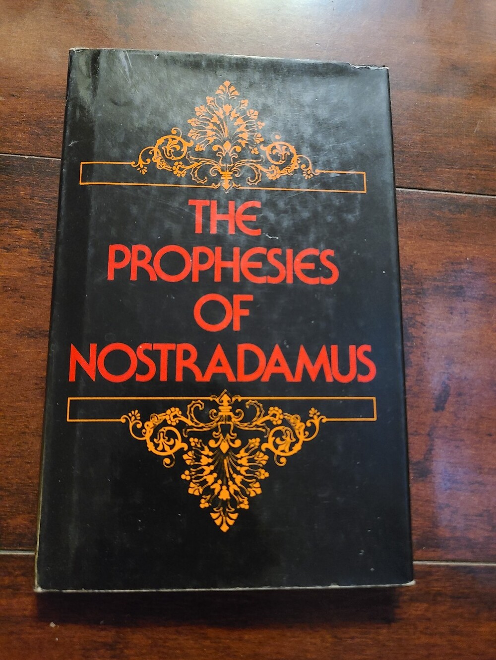 The Prophesies of Nostradamus Hardcover - Black & Red Cover 1980 Illustratedno